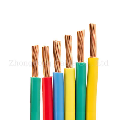 PVC Insulation Industrial Electrical Wire Solid Twisted Copper Cable For Bvr Equipment