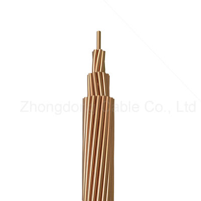 Corrosion Resistant Solid Flexible Bare Copper Conductor Wire For Grounding Cable