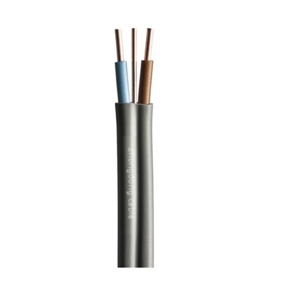 Twin Earth Wire Cable 6242y Grey PVC Insulated 1.5MM 2.5MM with 300/500V Rated Voltage for Residential and Commercial Use