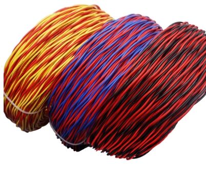 RVS Flexible Twisted Electrical Wire 4 6 10 mm PVC 2 Cores Twisted Pair Cable