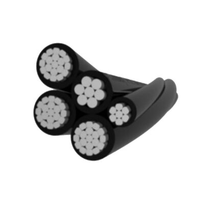 5 Core Aerial Bundled ABC Cable with Corrosion Resistant and 15/35kV Rated Voltage for Overhead Power Distribution