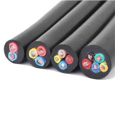 OEM Logo Rubber Power Cable 5G2.5 Copper Industrial Low Voltage Submersible Rubber Cable