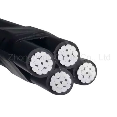 Custom Logo ABC Power Cable 4 Core XLPE Insulated 6.35/11kV Quadruplex UD Cable for Overhead Distribution