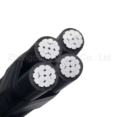 Custom Logo ABC Power Cable 4 Core XLPE Insulated 6.35/11kV Quadruplex UD Cable for Overhead Distribution