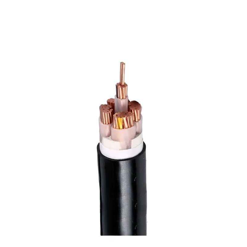 Black Copper Conductor Low Voltage Cable XLPE Insulated PVC Sheathed Custom Logo