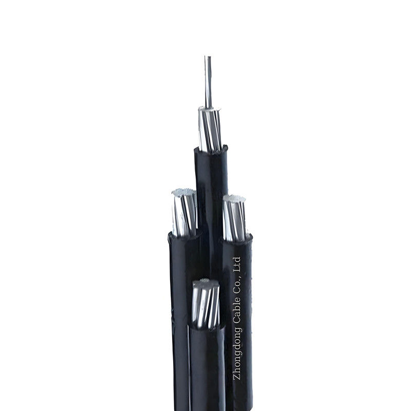 Aluminium Twisted ABC Aerial Bundle Cable Service Drop Wire PVC Insulated for Overhead