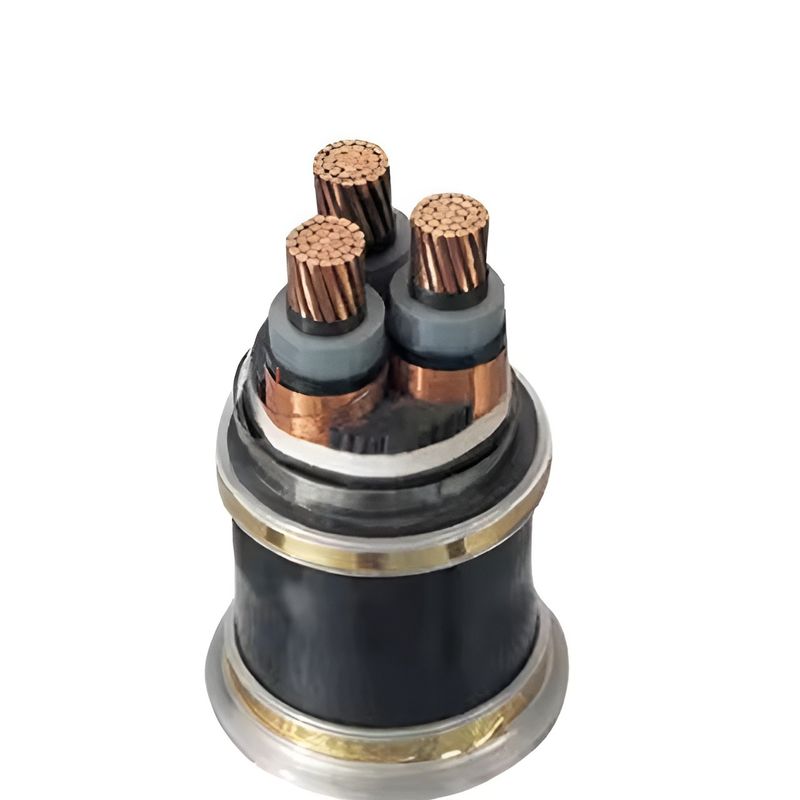 Metal Screen Copper Conductor MV Power Cable XLPE Insulation PVC Sheath OEM Logo