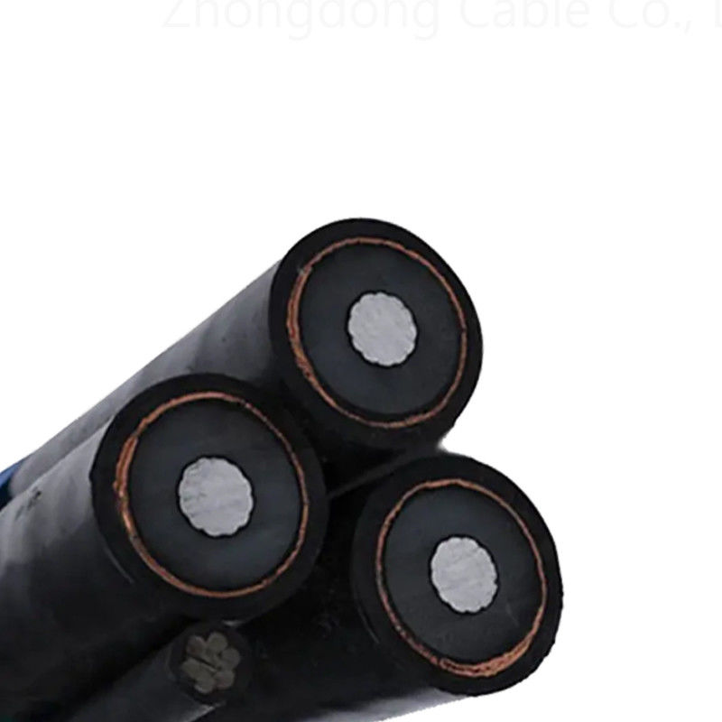 Copper Wire Screen Aerial Bundled Cable ABC 3 Core AL/XLPE/HPDE MV 19Kv 33kV