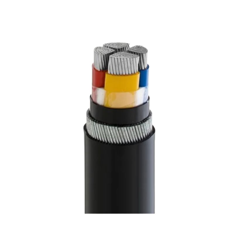 Aluminum conductor Armoured Electrical Cable SWA 4 Core XLPE Insulation