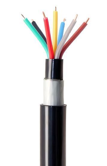 STA Control Cable 450/750V Copper Conductor PVC Insulation PVC Sheath Steel Tape Armouring
