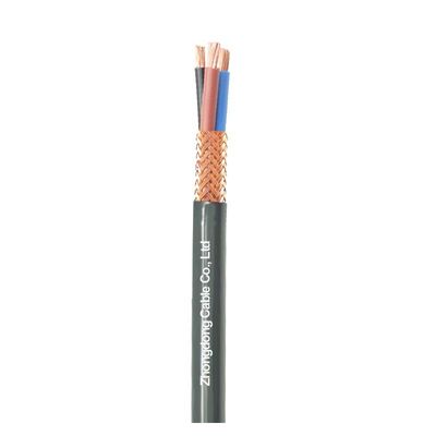 Сертифицированный EAC защищенный кабель управления KVVGeng CU/PVC/CWS/PVC с плетеным защищенным огнеупорным
