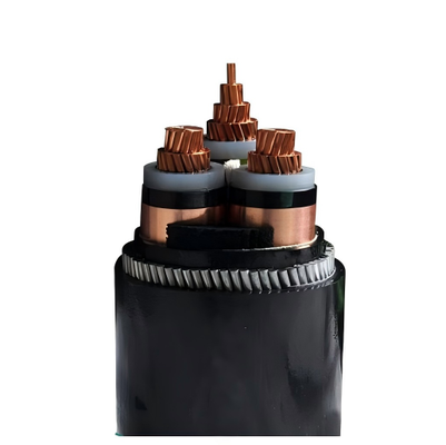 Qualità Cavo di alimentazione media tensione 12/20kV 3x120mm2 a tre conduttori con isolamento XLPE e armatura in acciaio, conforme a IEC 60502-2 Fabbrica
