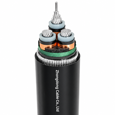 Kualitas 8.7/15kV Tiga inti Aluminium Kabel Konduktor Pabrik